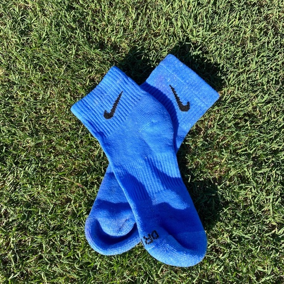 blue nike ankle socks